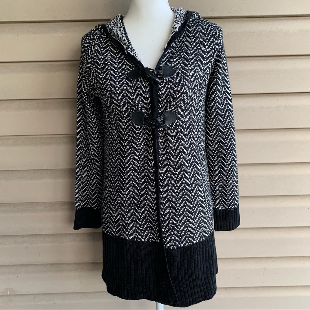 •United States Sweaters• Hooded Long Cardigan - Size Small